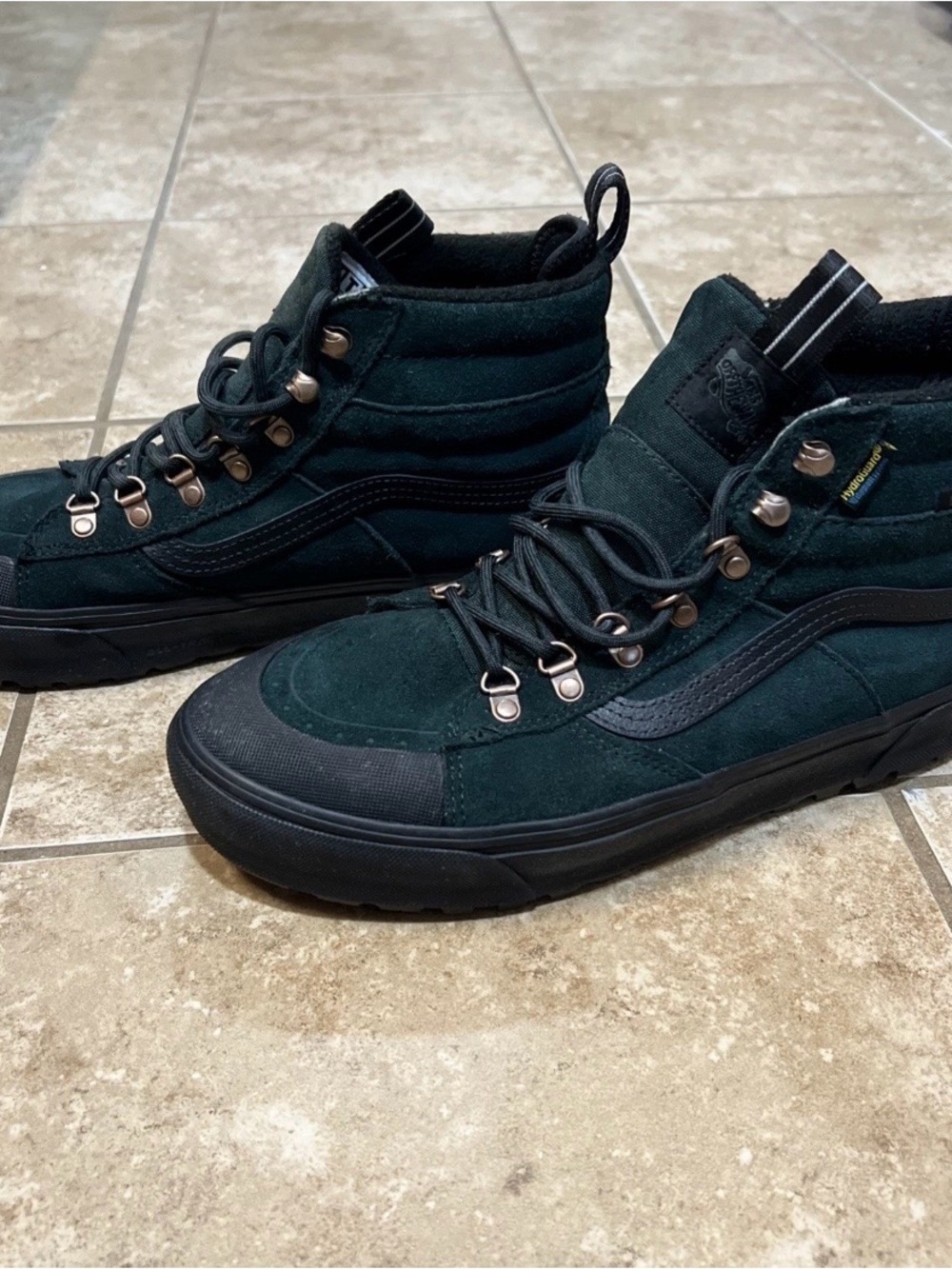 Vans MTE-2 Sk8-Hi Emerald Green Suede High-Top Sneakers Men’s Size 9.5 - Picture 4 of 8